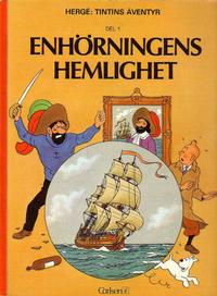 Cover Thumbnail for Tintins äventyr (Carlsen/if [SE], 1972 series) #11 - Enhörningens hemlighet del 1