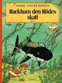 Cover Thumbnail for Tintins äventyr (Carlsen/if [SE], 1972 series) #12 - Rackham den Rödes skatt del 2