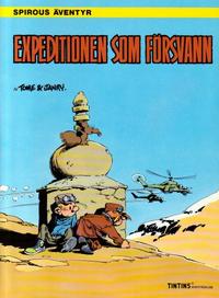 Cover Thumbnail for Spirous äventyr (Nordisk bok, 1984 series) #[300] - Expeditionen som försvann
