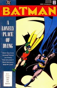 Cover Thumbnail for Batman: A Lonely Place of Dying (DC, 1990 series)  [Direct]