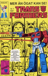 Cover Thumbnail for Transformers (Atlantic Förlags AB, 1987 series) #7/1987