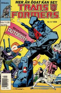 Cover Thumbnail for Transformers (Atlantic Förlags AB, 1987 series) #9/1988