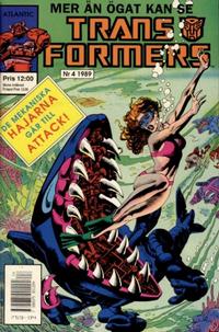 Cover Thumbnail for Transformers (Atlantic Förlags AB, 1987 series) #4/1989