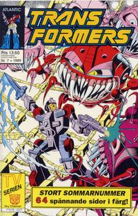 Cover Thumbnail for Transformers (Atlantic Förlags AB, 1987 series) #7/1989
