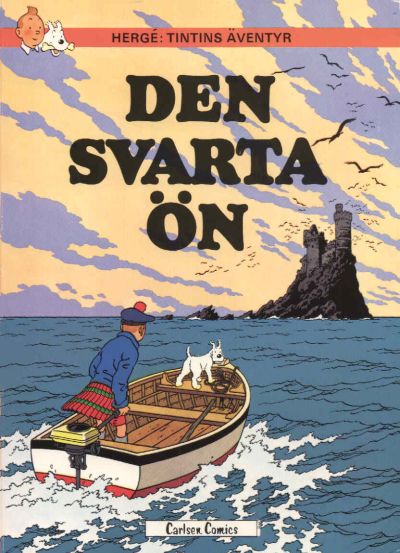 Cover for Tintins äventyr (Carlsen/if [SE], 1972 series) #15 - Den svarta ön