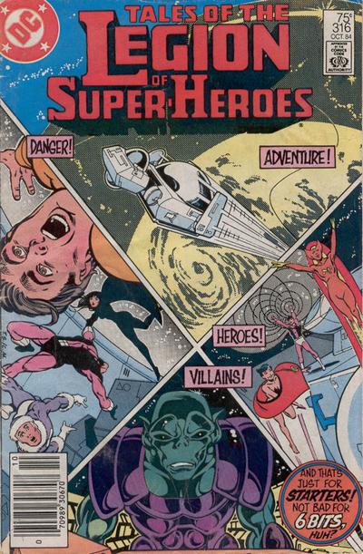 Cover for Tales of the Legion of Super-Heroes (DC, 1984 series) #316 [Newsstand]