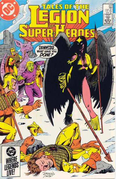 Cover for Tales of the Legion of Super-Heroes (DC, 1984 series) #322 [Direct]