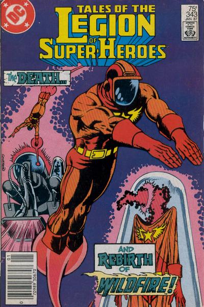 Cover for Tales of the Legion of Super-Heroes (DC, 1984 series) #343 [Newsstand]