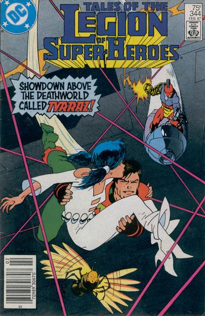 Cover for Tales of the Legion of Super-Heroes (DC, 1984 series) #344 [Newsstand]