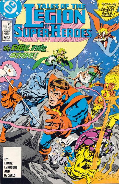 Cover for Tales of the Legion of Super-Heroes (DC, 1984 series) #350 [Direct]