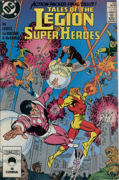 Cover for Tales of the Legion of Super-Heroes (DC, 1984 series) #354 [Direct]