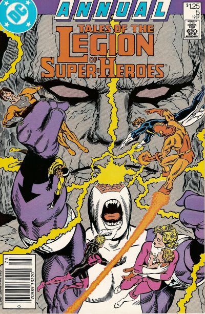 Cover for Tales of the Legion of Super-Heroes Annual (DC, 1986 series) #5 [Newsstand]
