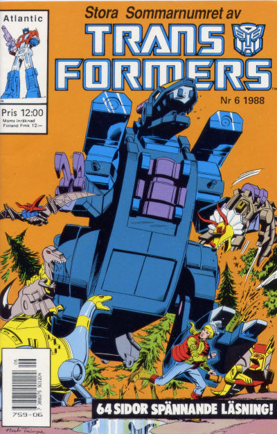 Cover for Transformers (Atlantic Förlags AB, 1987 series) #6/1988