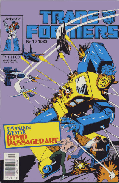 Cover for Transformers (Atlantic Förlags AB, 1987 series) #10/1988