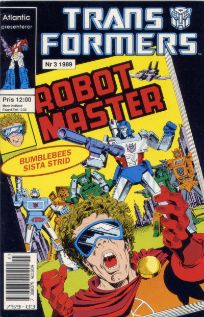 Cover for Transformers (Atlantic Förlags AB, 1987 series) #3/1989