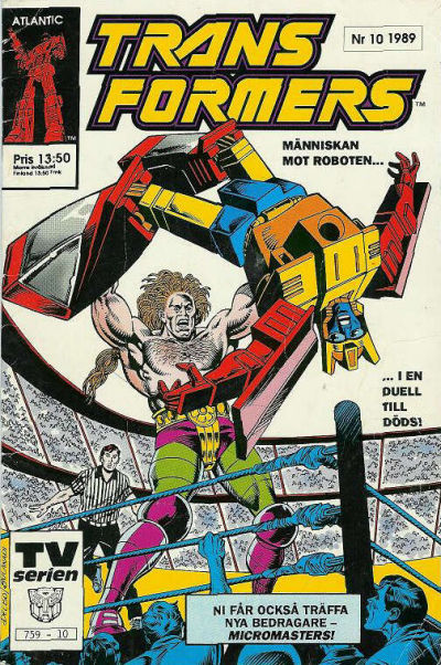Cover for Transformers (Atlantic Förlags AB, 1987 series) #10/1989