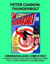 Cover for Gwandanaland Comics (Gwandanaland Comics, 2016 series) #537 - Peter Cannon: Thunderbolt