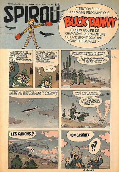 Cover for Spirou (Dupuis, 1947 series) #832