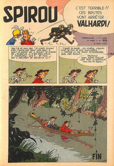 Cover for Spirou (Dupuis, 1947 series) #838