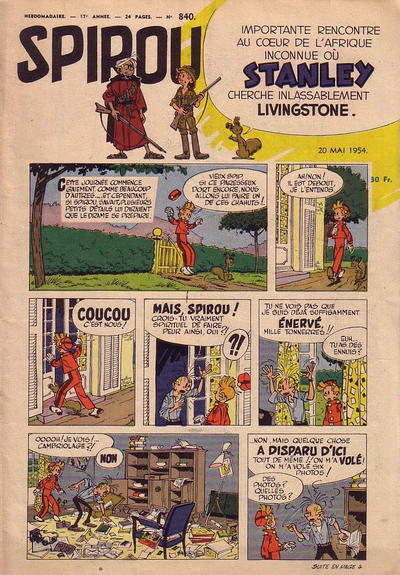 Cover for Spirou (Dupuis, 1947 series) #840