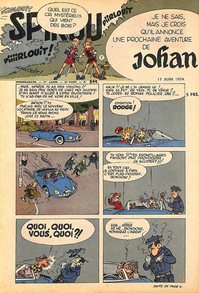 Cover for Spirou (Dupuis, 1947 series) #844