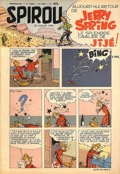 Cover for Spirou (Dupuis, 1947 series) #850