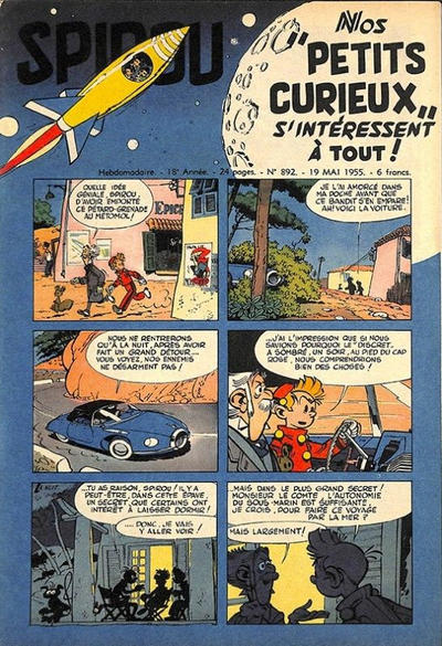 Cover for Spirou (Dupuis, 1947 series) #892