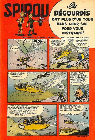 Cover for Spirou (Dupuis, 1947 series) #893