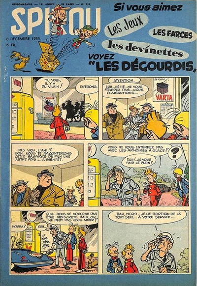 Cover for Spirou (Dupuis, 1947 series) #921