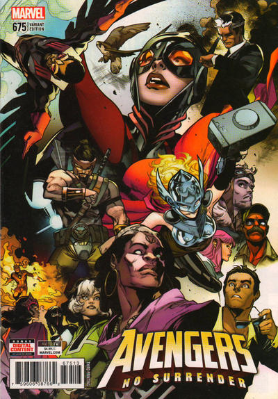 Cover for Avengers (Marvel, 2017 series) #675 [Third Printing - Pepe Larraz]