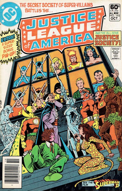 Cover for Justice League of America (DC, 1960 series) #195 [Newsstand]