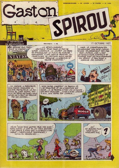 Cover for Spirou (Dupuis, 1947 series) #1018