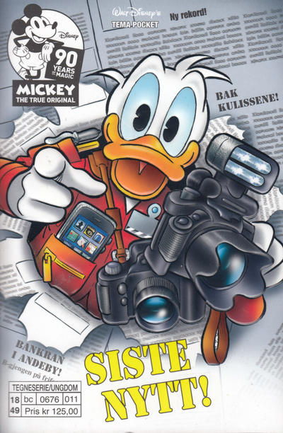 Cover for Donald Duck Tema pocket; Walt Disney's Tema pocket (Hjemmet / Egmont, 1997 series) #[106] - Siste nytt!