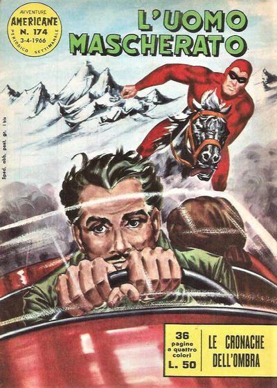 Cover for L'Uomo Mascherato [Avventure americane] (Edizioni Fratelli Spada, 1962 series) #174