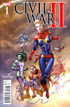 Cover Thumbnail for Civil War II (2016 series) #1 [Hastings Exclusive Rob Liefeld Connecting Variant]