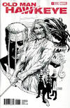 Cover Thumbnail for Old Man Hawkeye (2018 series) #1 [Variant Edition - Steve McNiven Black and White Cover]
