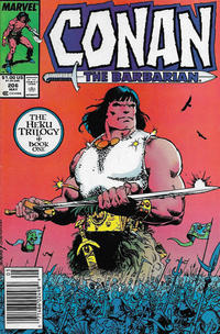 Cover for Conan the Barbarian (Marvel, 1970 series) #206 [Newsstand]
