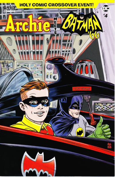 Cover for Archie Meets Batman '66 (Archie, 2018 series) #4 [Cover A Michael and Laura Allred]