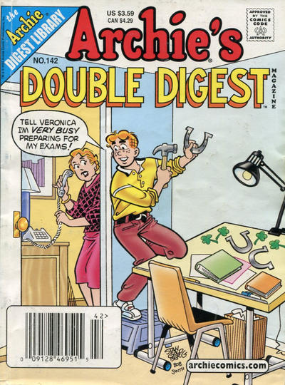 Cover for Archie's Double Digest Magazine (Archie, 1984 series) #142 [Newsstand]