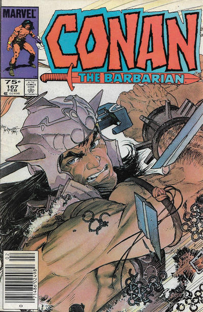 Cover for Conan the Barbarian (Marvel, 1970 series) #167 [Canadian]