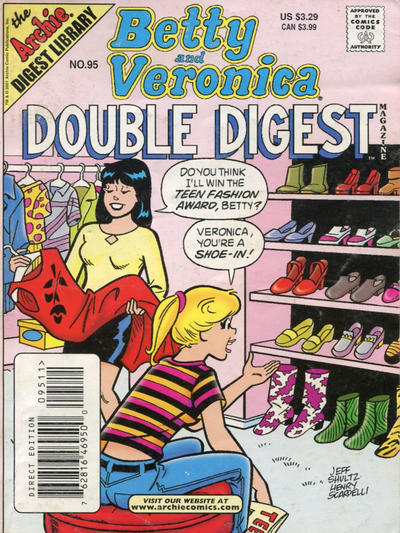 Cover for Betty & Veronica (Jumbo Comics) Double Digest (Archie, 1987 series) #95 [Direct Edition]