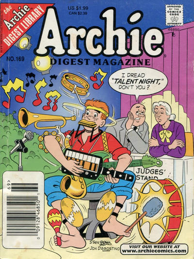 Cover for Archie Comics Digest (Archie, 1973 series) #169 [Newsstand]