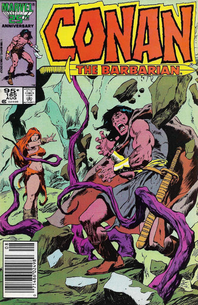 Cover for Conan the Barbarian (Marvel, 1970 series) #185 [Canadian]