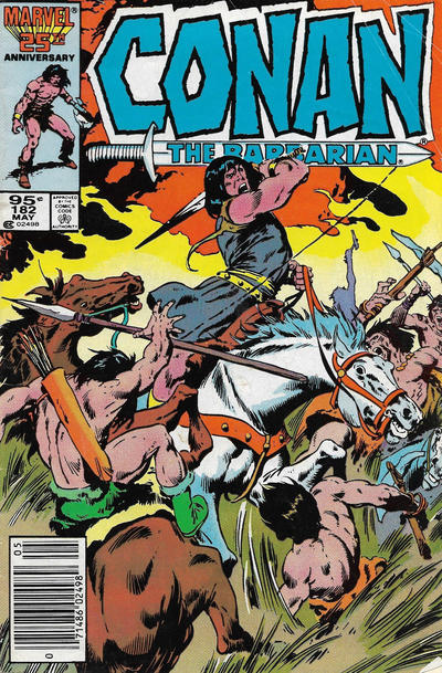 Cover for Conan the Barbarian (Marvel, 1970 series) #182 [Direct]
