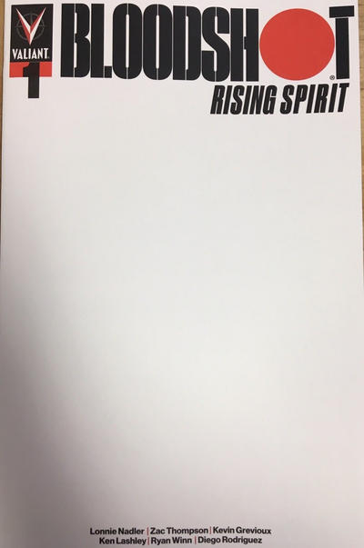 Cover for Bloodshot Rising Spirit (Valiant Entertainment, 2018 series) #1 [Cover C - Blank Sketch]