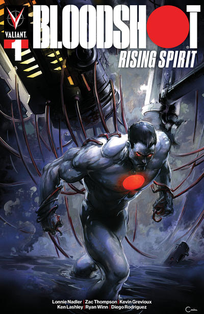 Cover for Bloodshot Rising Spirit (Valiant Entertainment, 2018 series) #1 [Scorpion Comics - Clayton Crain]