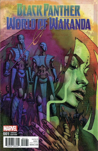 Cover for Black Panther: World of Wakanda (Marvel, 2017 series) #1 [Alitha E. Martinez Hip Hop Variant]