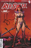 Cover for Red Sonja (Dynamite Entertainment, 2016 series) #0 [Cover D - Bam! Box Exclusive Amy Chu Signed Variant]