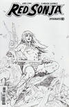 Cover for Red Sonja (Dynamite Entertainment, 2016 series) #4 [Cover H Retailer Incentive Black and White Rubi]
