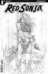 Cover for Red Sonja (Dynamite Entertainment, 2016 series) #1 [Cover H Retailer Incentive B&W Camuncoli]